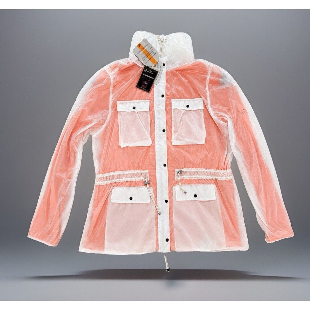 Parajumpers PJS Malibu Women’s Jacket L Orange White HSC USA NWT $490